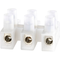 Adels Contact 125303 Kroonsteen Flexibel:  6 mm² Massief:  6 mm² Aantal polen: 3 1 stuk(s) Natuur