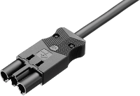 Adels Contact AC 166 ALCGS/315 100 Netaansluitkabel [Netstekker   Open kabeleinde] Totaal aantal polen: 2 + PE Wit 1 stuk(s)