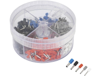 Adereindhuls assortiment 0.50 MmÂ² 2.50 MmÂ² Wit, Grijs, Rood, Zwart, Blauw TRU COMPONENTS 737074 400 stuks