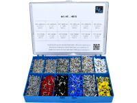 Vogt 4015 Assortiment adereindhulzen   Zilver, Wit, Grijs, Rood, Zwart, Blauw, Geel 3650 stuk(s)