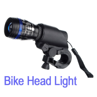 Adjustable Bike Head Light Led Zoom Focus Headlamp
