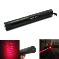 Adjustable Burning Laser 303 650nm Red Beam Laser Pointer 1mw/5mw