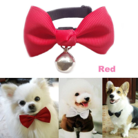 Adjustable Collar Bowtie Pet Dog Necktie Bow Tie