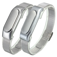 Adjustable Metal Silver Replacement Wristband Bracelet For Xiaomi Miband 1s