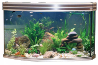 Adm Aquarium Horizon Aluminium/elm #95;_100x50x60 Cm