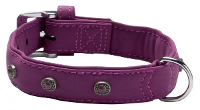 Adori Halsband Voor Hond Artleder Buffalo Deco Lavendel #95;_L/xl 60x3 Cm