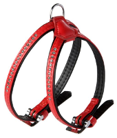 Adori Harnas Voor Hond Artleder Mt Carlo Rood #95;_Medium/large 45 51x1,4 Cm