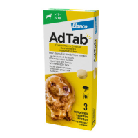 AdTab anti vlo kauwtabletten voor de hond 1,3 2,5kg   per verpakking