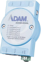 Advantech ADAM 6520L Switch LAN Aantal uitgangen: 5 x 12 V/DC, 24 V/DC, 48 V/DC