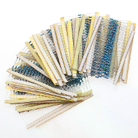 1000 Stuks metalen filmweerstanden assortimentskit 0,25W 1/4W 50 soorten weerstandswaarden 0,1Ω tot 10MΩ ±1% hoge precis