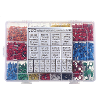 Aemedy® 2120 stuks geïsoleerde kabeluiteinde koperen crimphulzen set met tin coating voor 22 5AWG