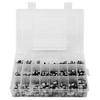 400 Stuks Elektrolytische Condensator Kit 24 Waarden van 1uF tot 1000uF Hoge Kwaliteit Aluminium SMD Laag Frekwentie Byp