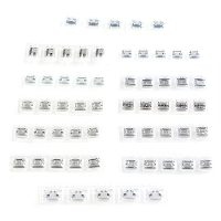 60 Stuks 12 soorten mini USB socketset van roestvrij staal,hoge duurzaamheid,gemakkelijk op te bergen en mee te nemen,in