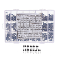 Aemedy® 840 stuks 24 waarden TO 92 Transistor Assortiment Kit BC327 BC337 BC547 transistor 2N2222 3904 3906 C945 PNP/NPN