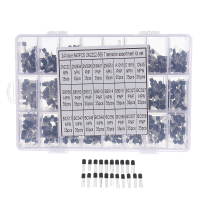 Aemedy® 840 stuks 24 waarden TO 92 transistorassortimentkit BC327 BC337 BC547 transistor 2N2222 3904 3906 C945 PNP / NPN