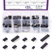 85 Stuks geïntegreerde circuit assortimentskit LM324 LM358 LM386 NE555 UA741 PC817 ULN2003 met antistatische doos voor P
