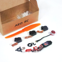 AEORC MM1104 3700KV Brushless Motor 5A ESC 5030 Propeller 1.7G Servo Power System Set voor Micro RC Vliegtuig