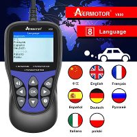 Aermotor V850 auto OBD2 scanner Multitalen Check Engine Auto Diagnostische Tool Hetzelfde als KW85/ELM327 Volledige OBD