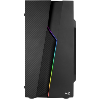 Aerocool Bolt Mini tower behuizing 2x USB A 2.0, USB A 3.2 (5 Gbit/s), 2x Audio, Window kit
