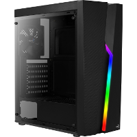 Aerocool Bolt tower behuizing 2x USB A 2.0, USB A 3.2 (5 Gbit/s), 2x Audio, Window kit