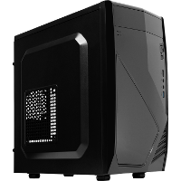 Aerocool CS 102 tower behuizing USB A 2.0, USB A 3.2 (5 Gbit/s), 2x Audio