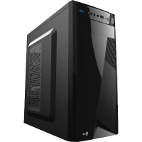 Aerocool CS 1101 tower behuizing 2x USB A 2.0, USB A 3.2 (5 Gbit/s), 2x Audio