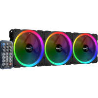 Aerocool Orbit RC 120 case fan 3 stuks, incl. Afstandsbediening