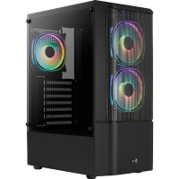 Aerocool Quantum Mesh v3 USB A 2.0, 2X USB A 3.2 (5 Gbit/s), 2x Audio, Window kit