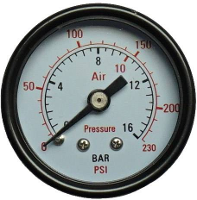 Aerotec Manometer 9052071 Aansluiting (manometer): Achterkant Schroefdraad (buiten) 1/4 1 stuk(s)