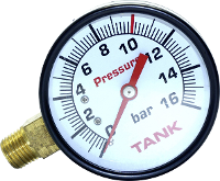 Aerotec Manometer 9052070 Schroefdraad (buiten) 1/4 1 stuk(s)