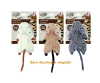 Afp Jumbo Muis Crinkle Lamswol Met Catnip Assorti