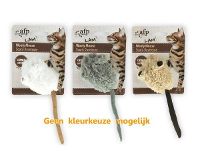 Afp Wooly Mouse Lamswol Met Piep En Catnip Assorti 7x7x3 Cm