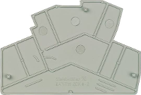 Afsluitplaat ZAP/TW ZDK4 2 8670760000 Beige Weidmüller 50 stuk(s)