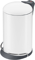 Afvalbak 13 L Hailo Profiline Solid Design M (ã X H) 260 Mm X 460 Mm Wit Voetpedaal, Zelfsluitende Swingdeksel 1 Stuks