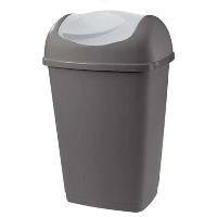 Afvalbak Grace   antraciet   25l   Leen Bakker