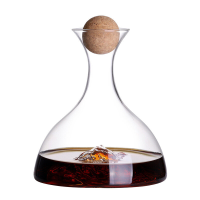 1L Creatieve IJsberg Wijndecanteerset Loodvrij Kristalglas Rode Wijndecanter Hoogwaardig Geschenk Luxe Fles
