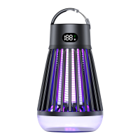 AGSIVO Draadloze LED Digitale Display Elektrische Mosquito Bug Zapper Mosquito Killing Lamp Fly Trap Camp Lamp met oplaa