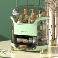 AGSIVO grote cosmetische opbergdoos make up huidverzorging sieraden lippenstift organizer waterdicht stofdicht helder on