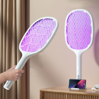Slimme Inductieve Elektrische Muggenkiller Racket 1200mAh Batterij 3000V Power Grid Dubbeltaalige Handleiding