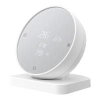 AGSIVO Tuya Wifi Thermometer Hygrometer Alarm Clock Temperatuur  en vochtigheidssensor compatibel met Alexa en Google Ho