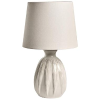 AGUAN   Tafellamp   Lichtbeige   Keramiek