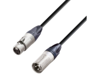 AH Cables KM1FMBLK XLR Verbindingskabel [1x XLR bus   1x XLR stekker] 1 m Zwart