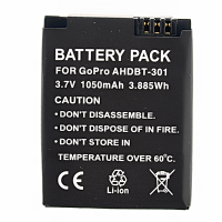 Ahdbt 301 1050mah Sports Camera Battery For Gopro Hero 3