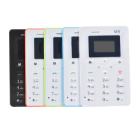 Aiek M5 4.8Mm Ultra Thin Card Mini Pocket Mobile Phone
