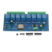 8 Kanaals Relay Module ESP32 WiFi Draadloze Controle BLE Ontwikkelbord ESP32 WROOM 32E DC 5~30V