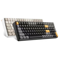Aigo A100 Gaming Mechanisch Toetsenbord 2.4G Draadloze USB Type c Bedrade Blauwe Schakelaar 100 Key Hot Swap Gamer Toets