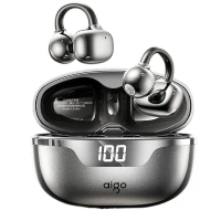 Aigo CJ339 Oorclips Hoofdtelefoon Draadloze Bluetooth 6.0 Oortelefoon 10 mm Grote Bewegende Spoel 720° Ruimtelijk Surrou