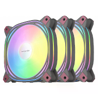Aigo Z12 Computer Case Fan Reverse Ventoinha PC 120mm RGB Fan Cooler PWM CPU Koeling Fan 3Pin 5V ARGB 12CM Ventilator