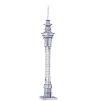 Aipin Diy 3d Metal Puzzle Stainless Steel Assembled Model Auckland Sky Tower For Kids Learning Toy