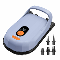 AIRBANK 20PSI Hogedruk SUP Luchtpomp voor Opblaasbare Stand Up Paddle Boards, Boten, Kajak, 12V DC Autostekker Automatis